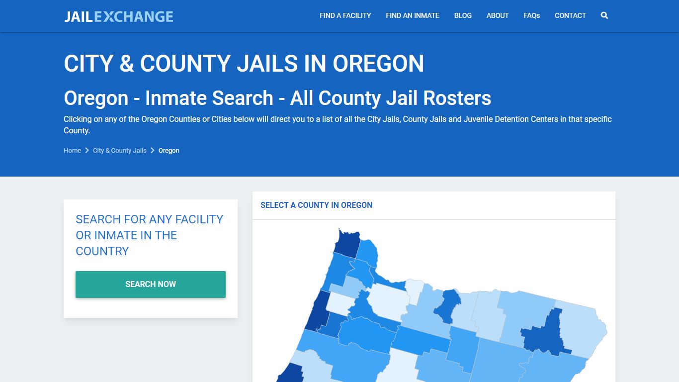 Oregon Inmate Search - All County Jail Rosters | Jail Exchange